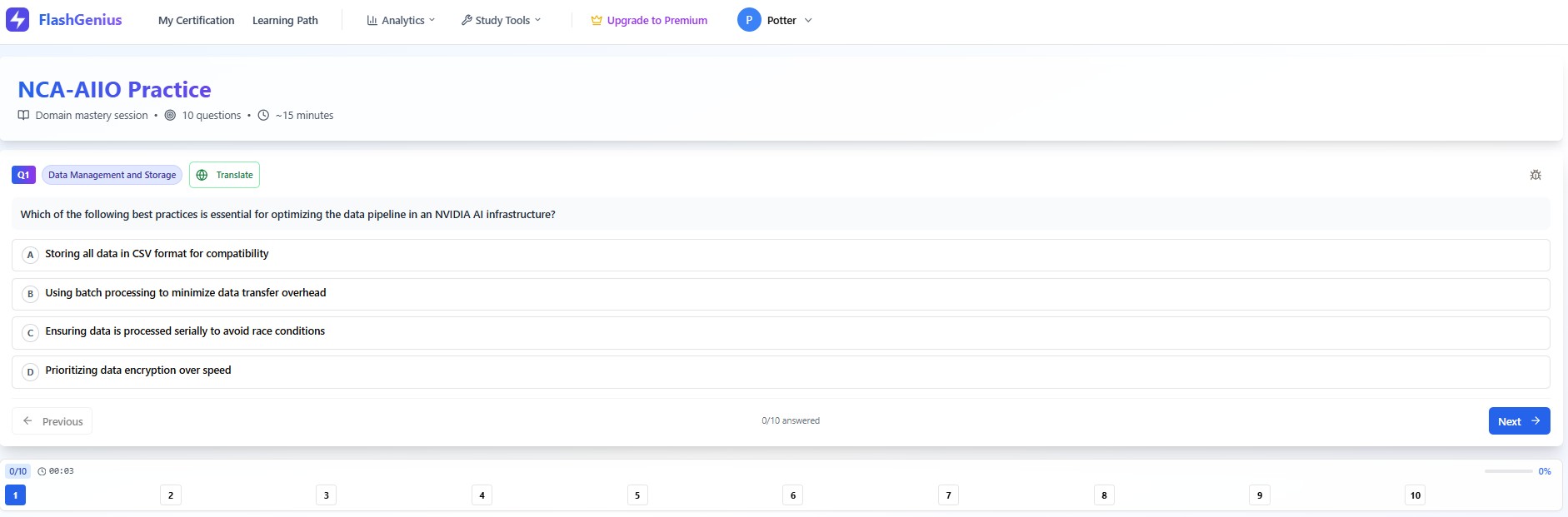 Domain Testing Interface